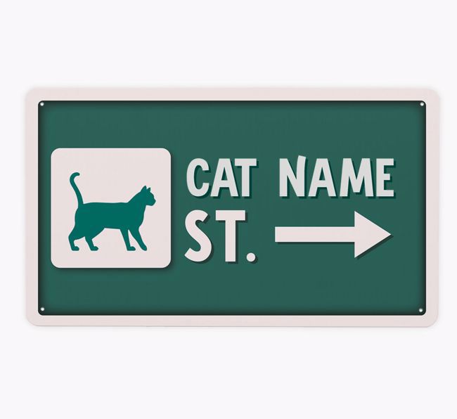 Street Sign: Personalised {breedCommonName} Metal Sign